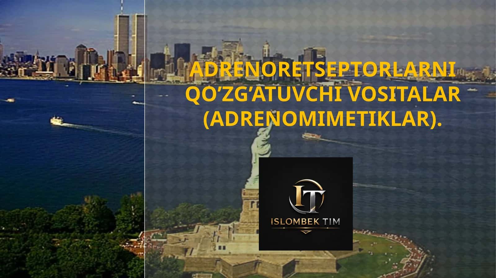Adrenoretseptorlarni QO’ZG’ATUVCHI VOSITALAR (ADRENOMIMETIKLAR) 1
