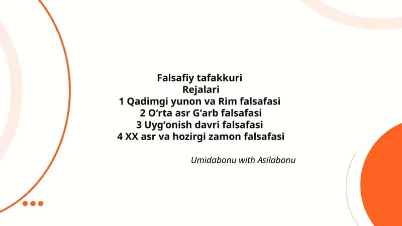 Falsafiy tafakkuri 1