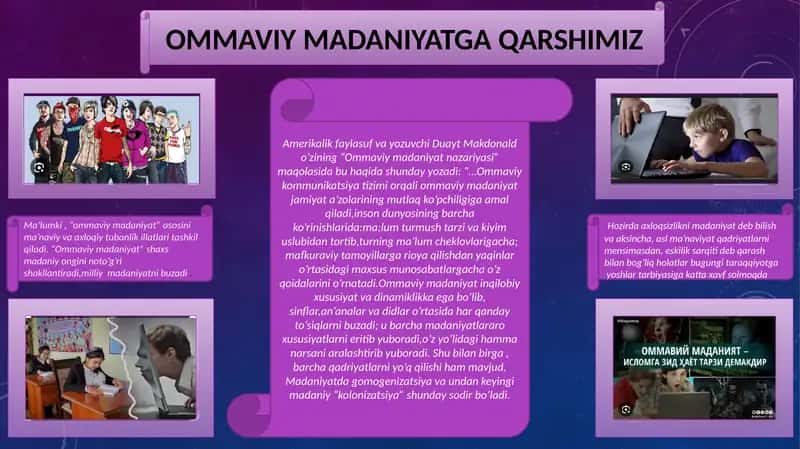 OMMAVIY MADANIYATGA QARSHIMIZ 1