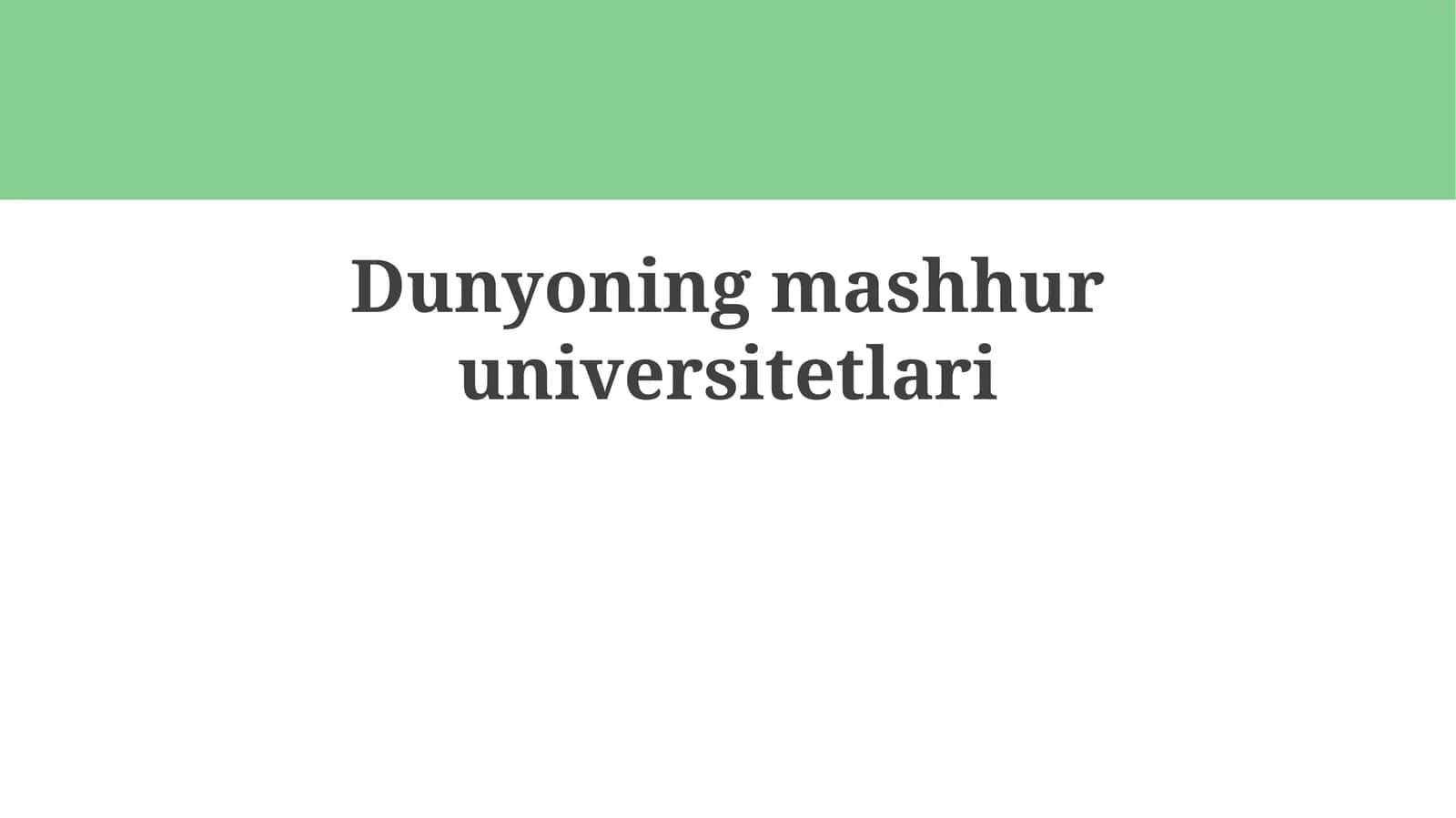 Harvard Universiteti 1