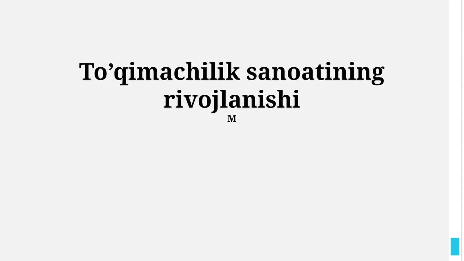 Zamonaviy To'qimachilik Sanoati 1