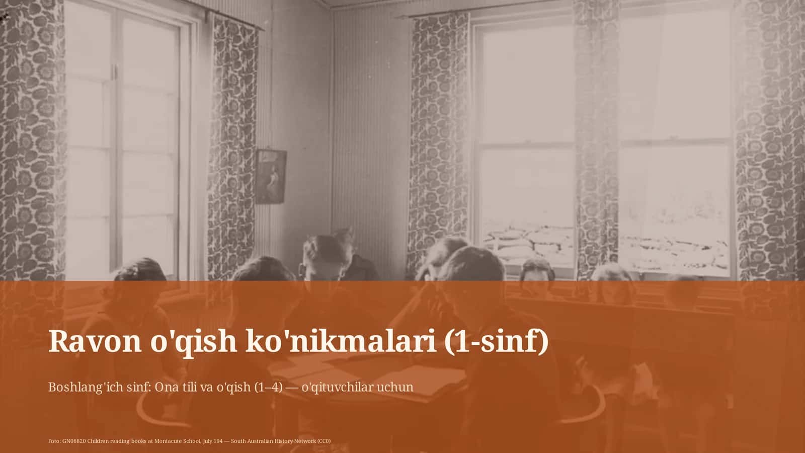 Ravon o'qish ko'nikmalari (1-sinf) 1