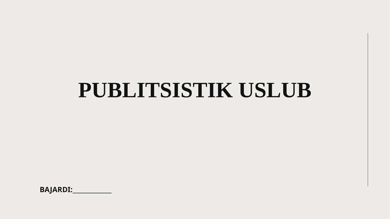 Publitsistik Uslub 1