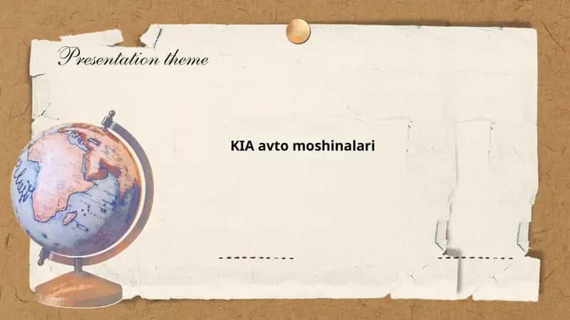 Kia avtomobillari tarixi 1