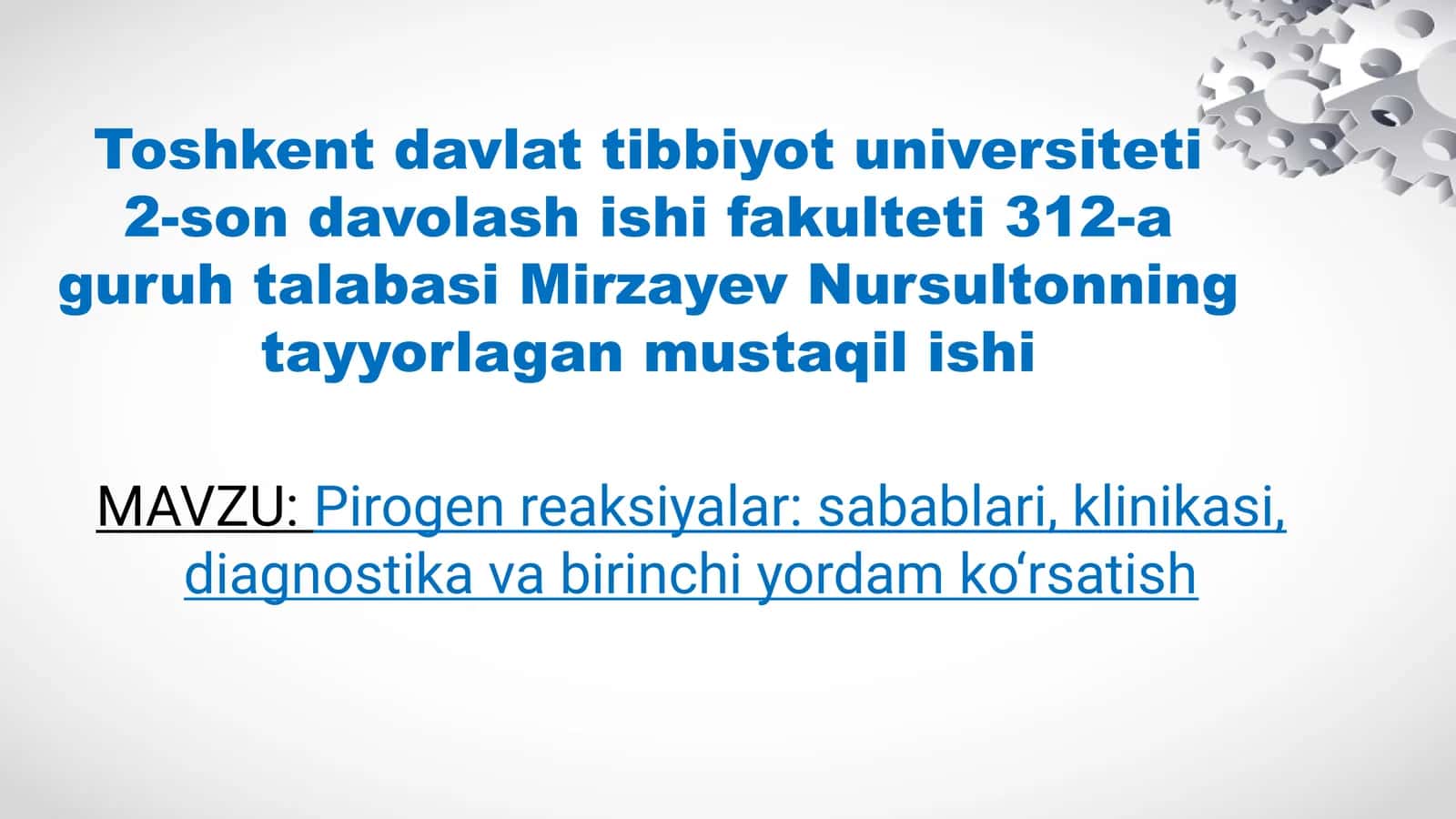 Pirogen reaksiyalar 1