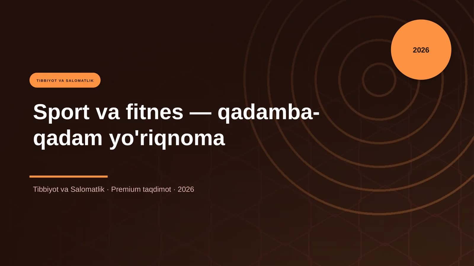 Sport va fitnes — qadamba-qadam yo'riqnoma 1