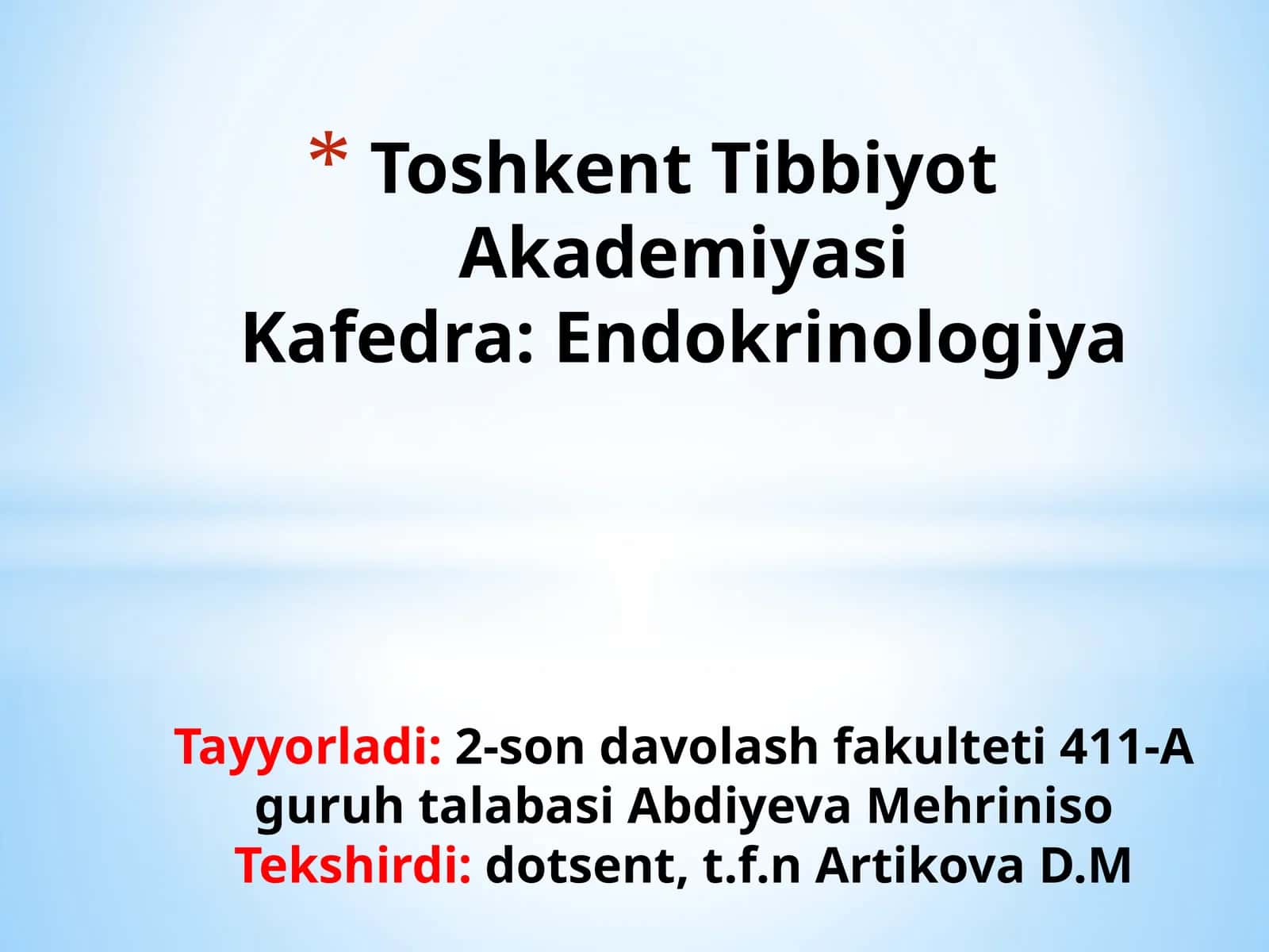 O'tkir buyrak ustibezi yetishmovchiligi 1