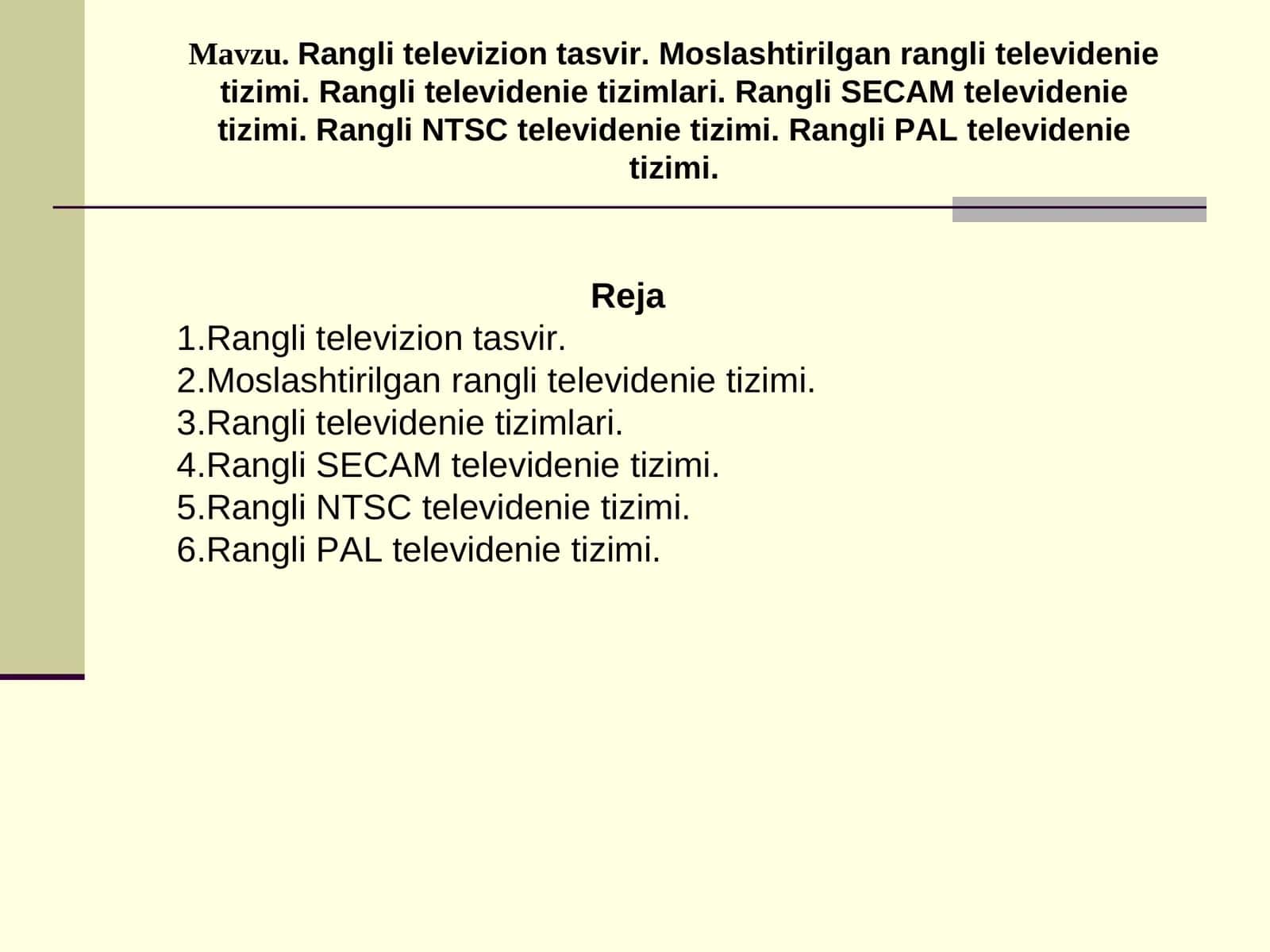 Rangli televizion tasvir 1