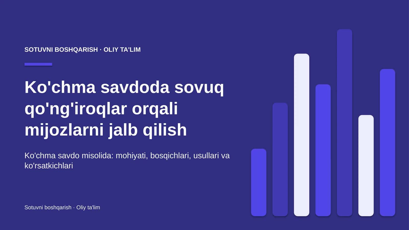 Ko'chma savdoda sovuq qo'ng'iroqlar orqali mijozlarni jalb qilish 1