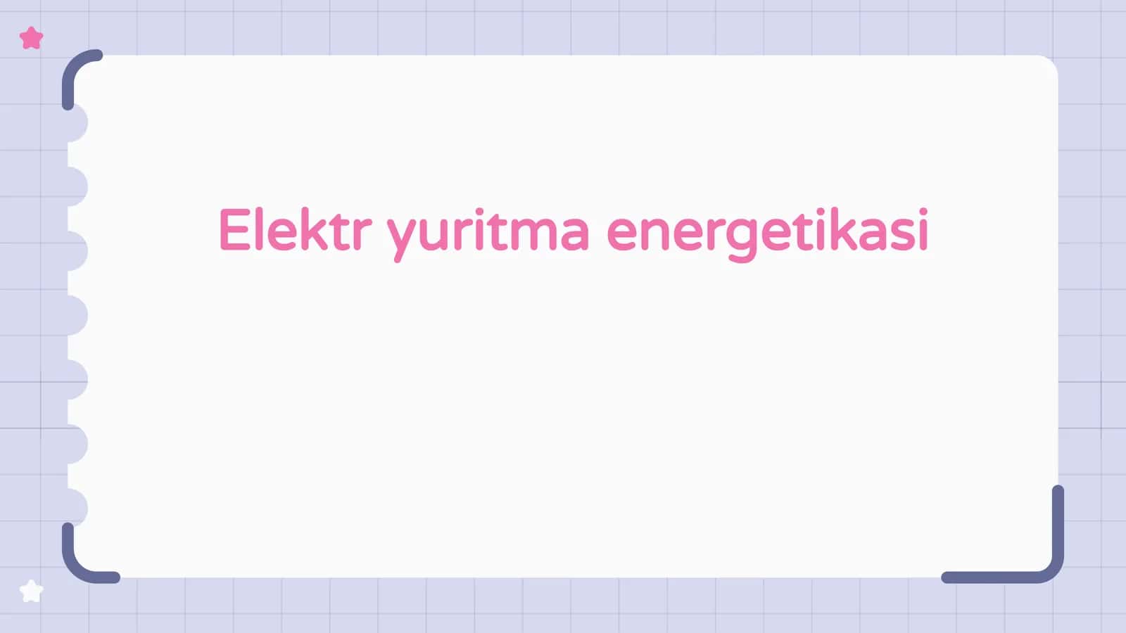 Elektr energiyasiga kirish 1