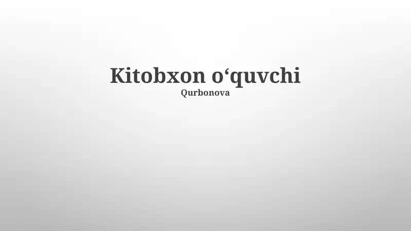 Kutubxona resurslari va xizmatlari 1