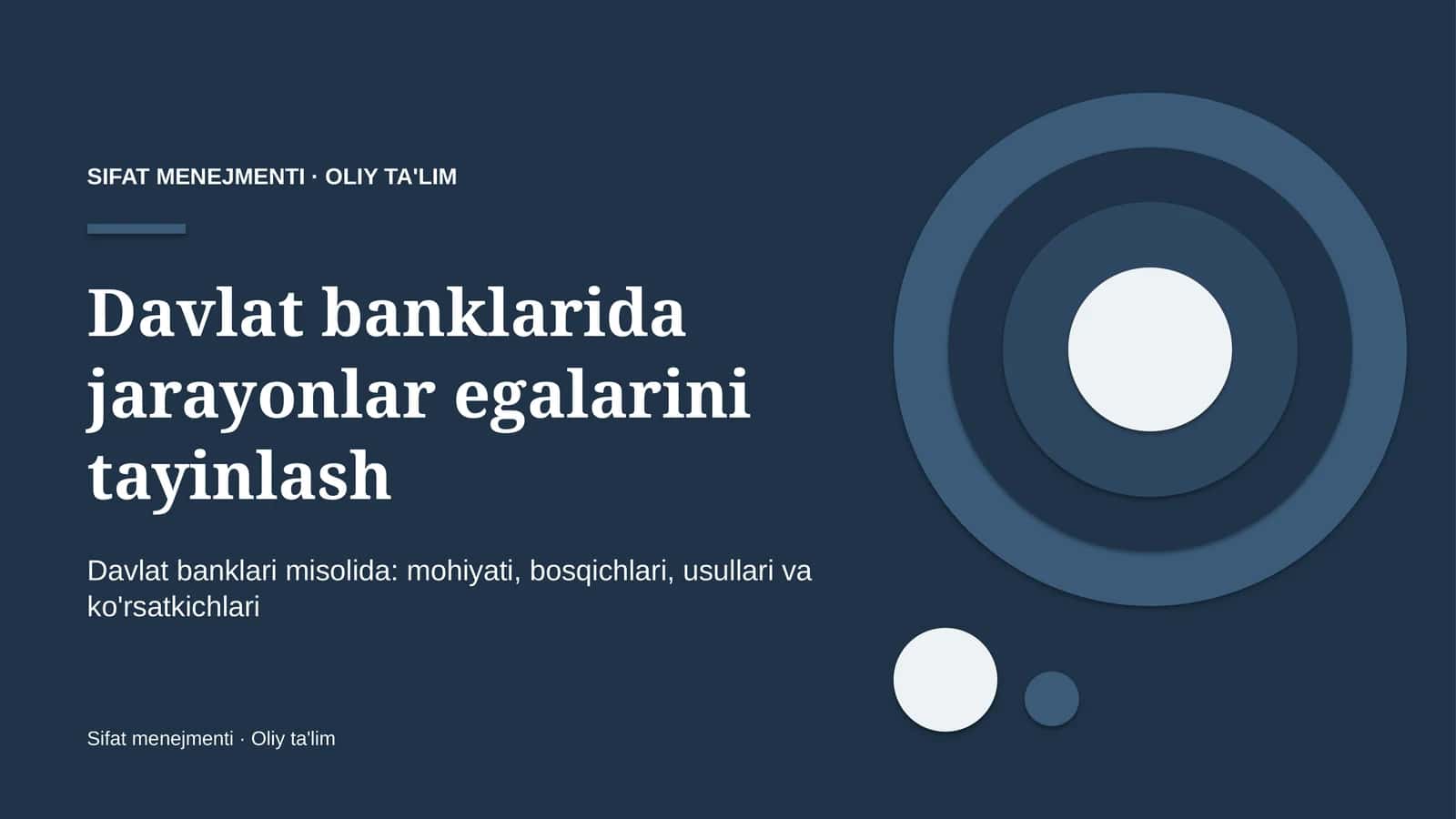 Sifat menejmenti · Oliy ta'lim 1