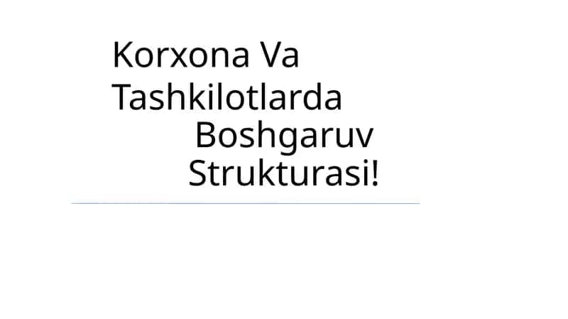 Tashkiliy ierarxiya 1