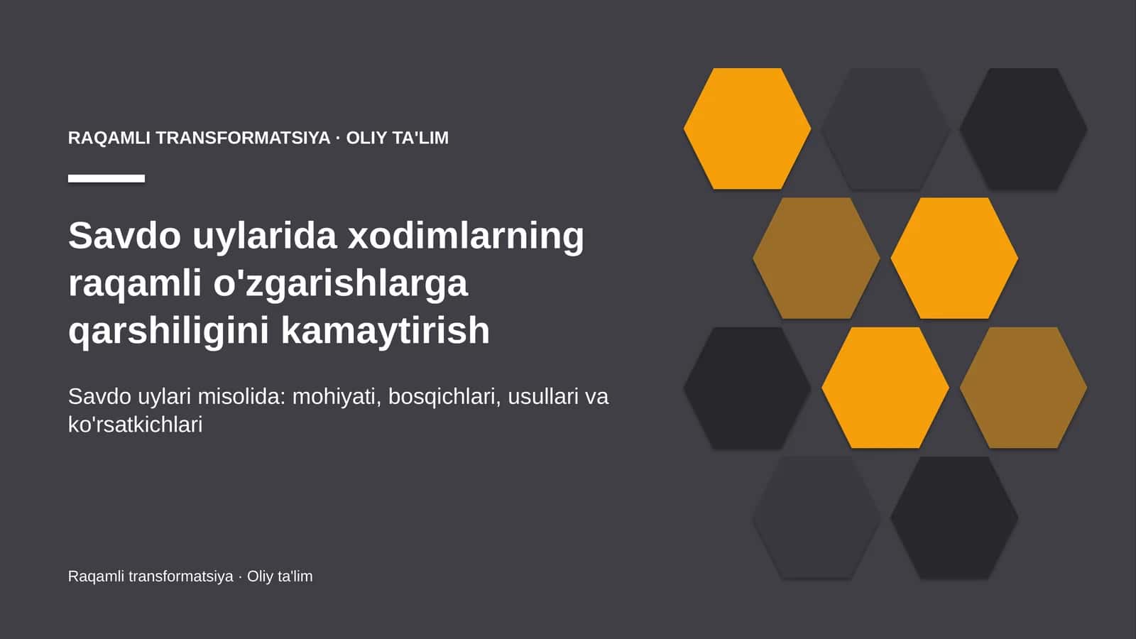 Savdo uylarida xodimlarning raqamli o'zgarishlarga qarshiligini kamaytirish 1