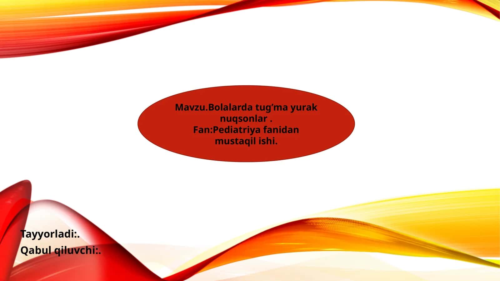 Bolalarda Tug'ma Yurak Nuqsonlari 1