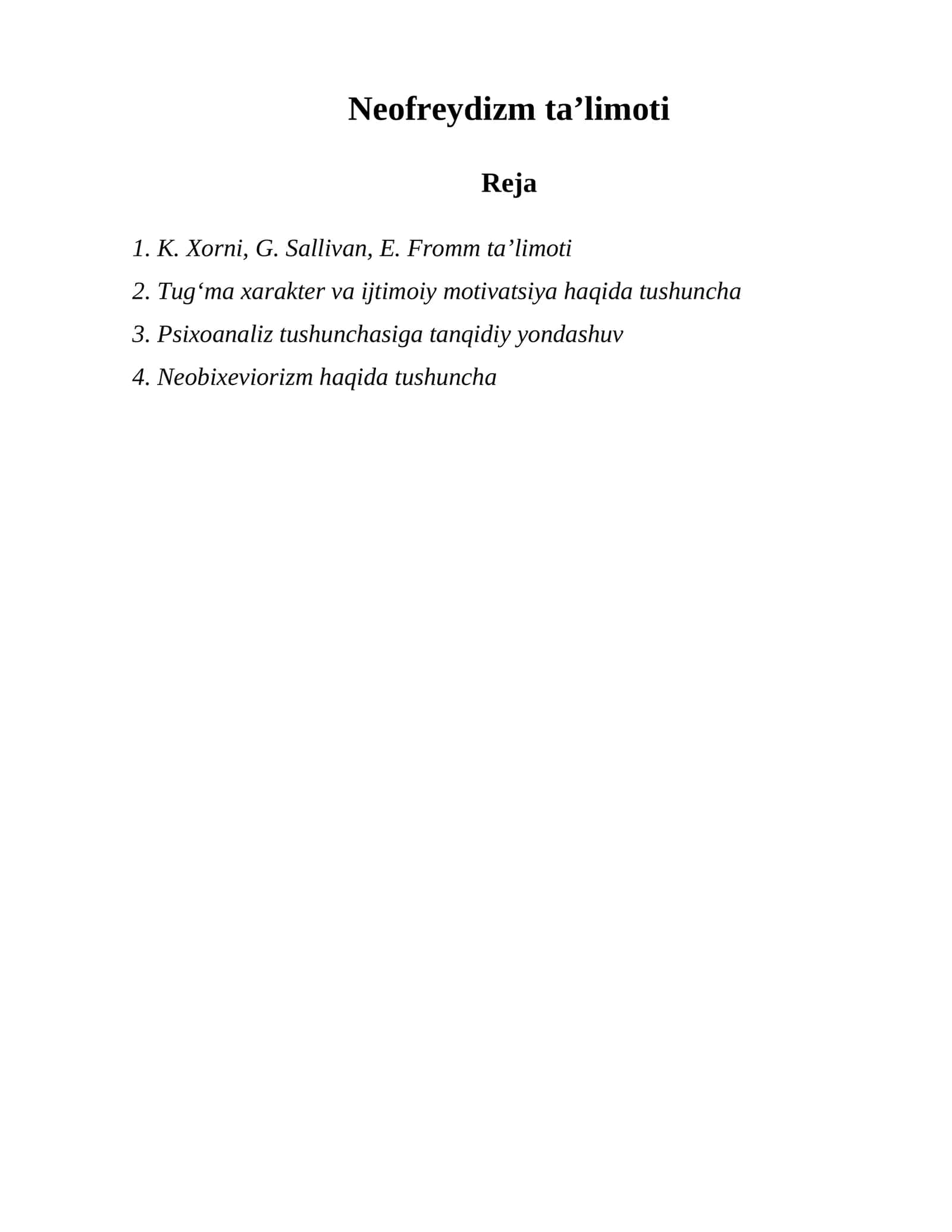 Neobixeviorizm haqida tushuncha 1