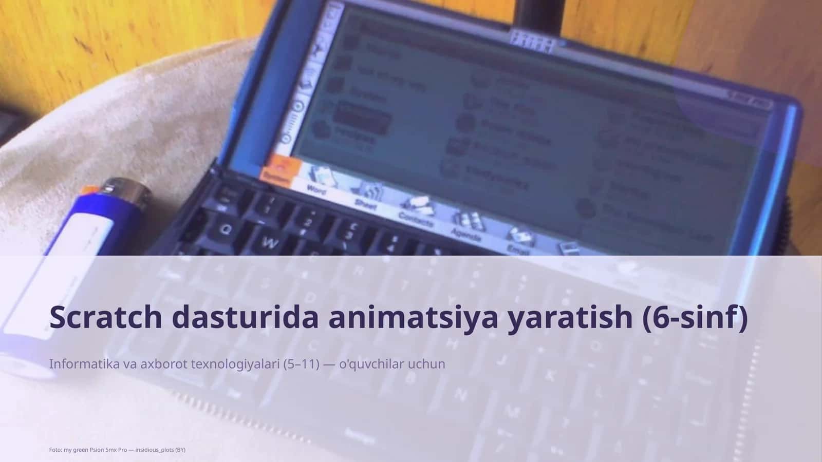 Scratch dasturida animatsiya yaratish (6-sinf) 1
