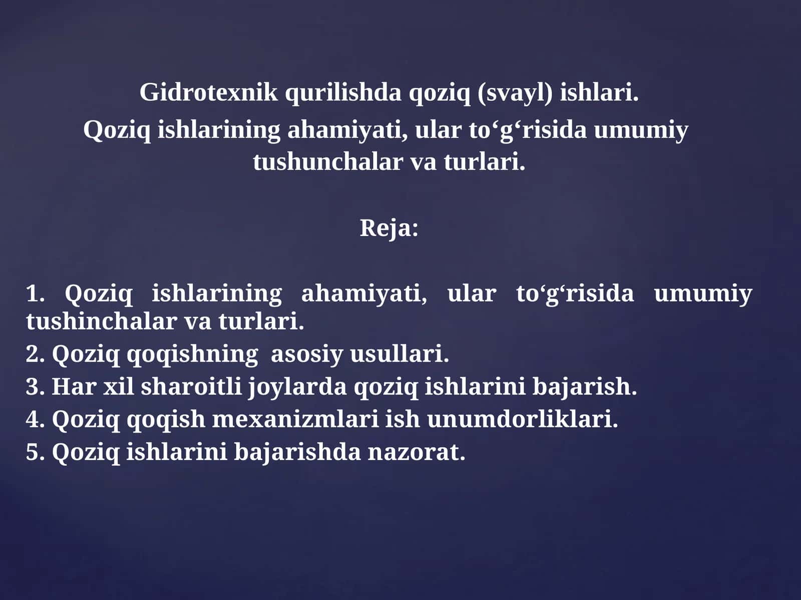 Qoziq ishlarining ahamiyati, umumiy tushunchalar va turlari 1