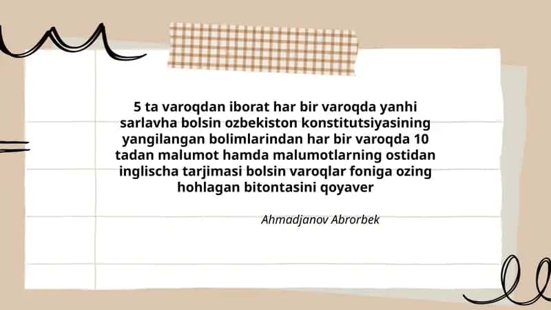 O'zbekiston Konstitutsiyasi 1