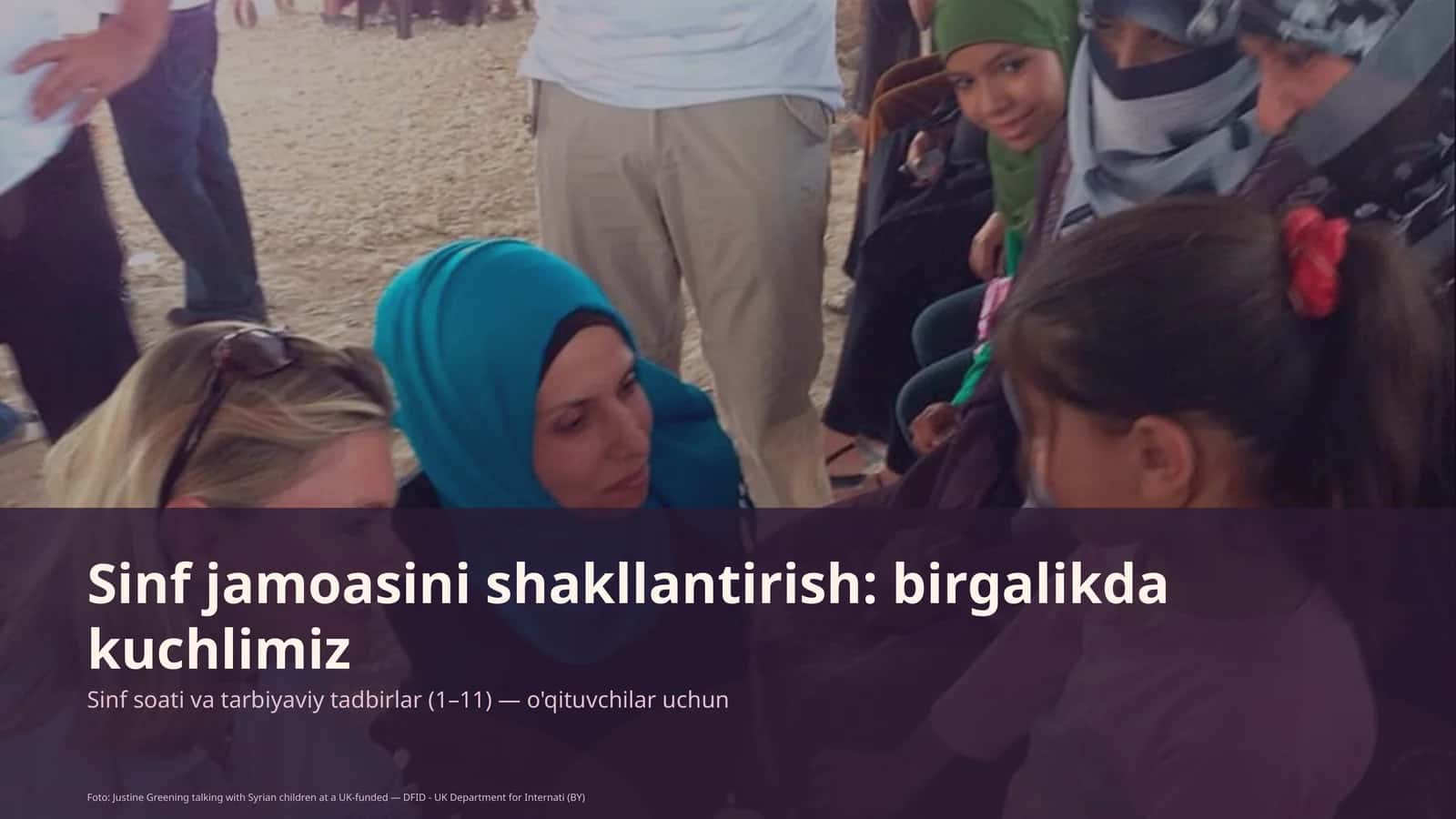 Sinf jamoasini shakllantirish: birgalikda kuchlimiz 1