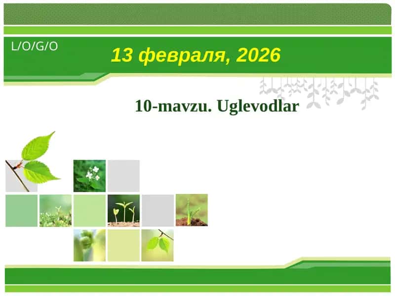 Uglevodlar 1