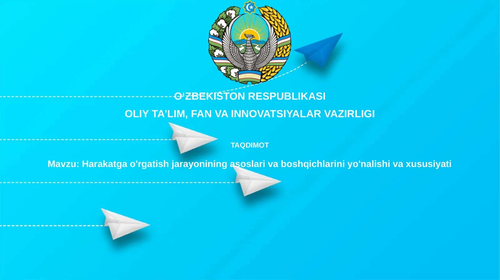 Harakatga o'rgatish jarayonining asoslari va boshqichlarini yo'nalishi xususiyati 1