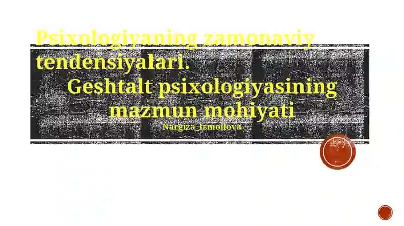 Gestalt psixologiyasi