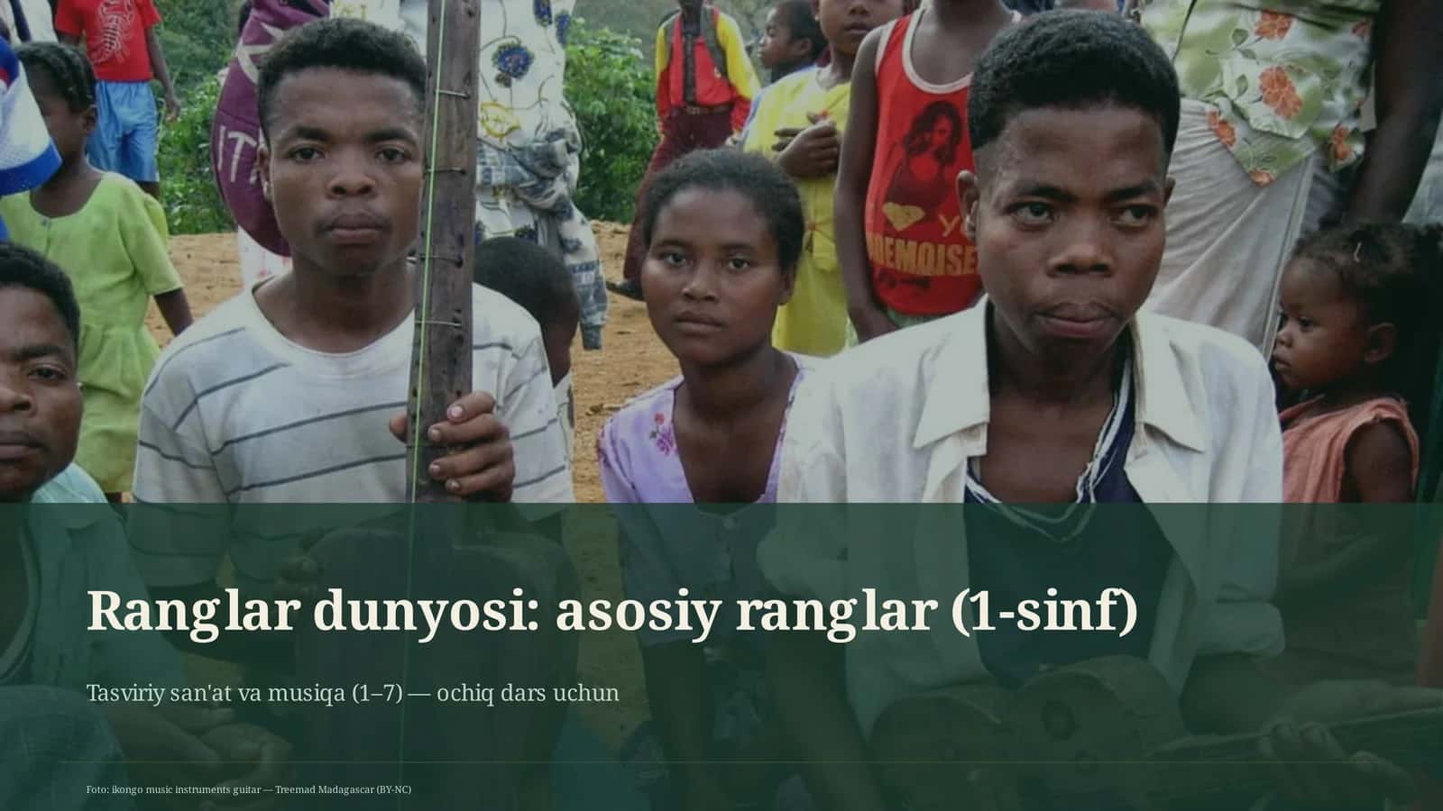Ranglar dunyosi: asosiy ranglar (1-sinf) 1