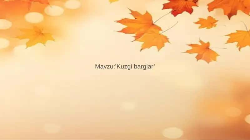 Kuzgi barglar 1