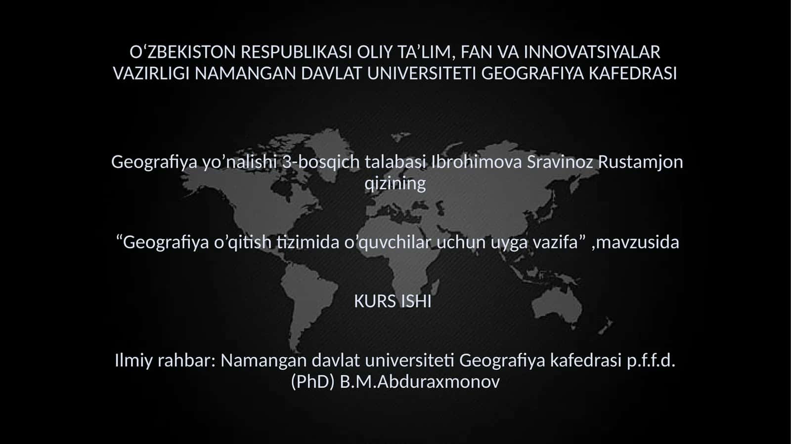 Geografiyao’qitishtizimi 1