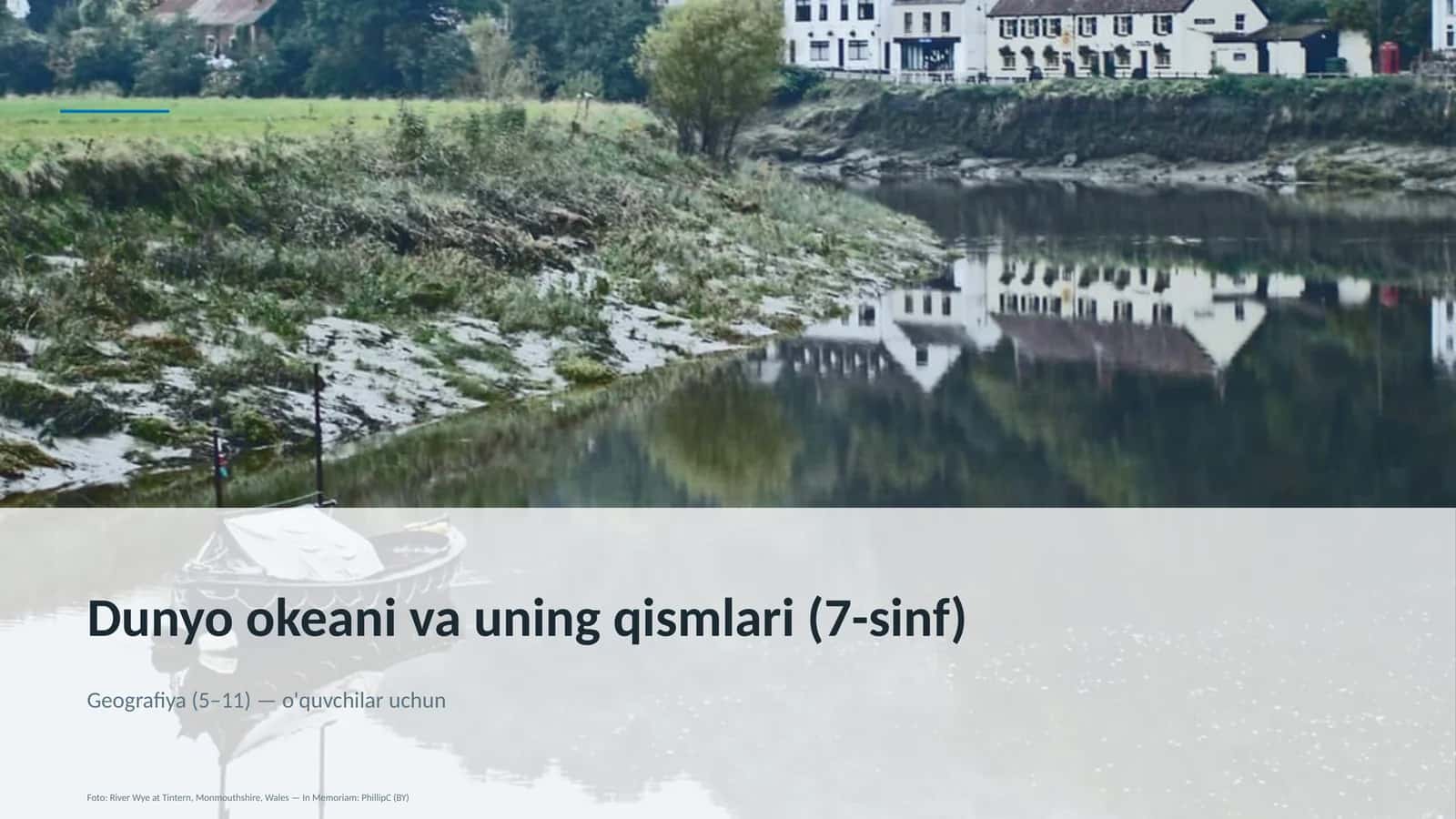 Dunyo okeani va uning qismlari (7-sinf) 1
