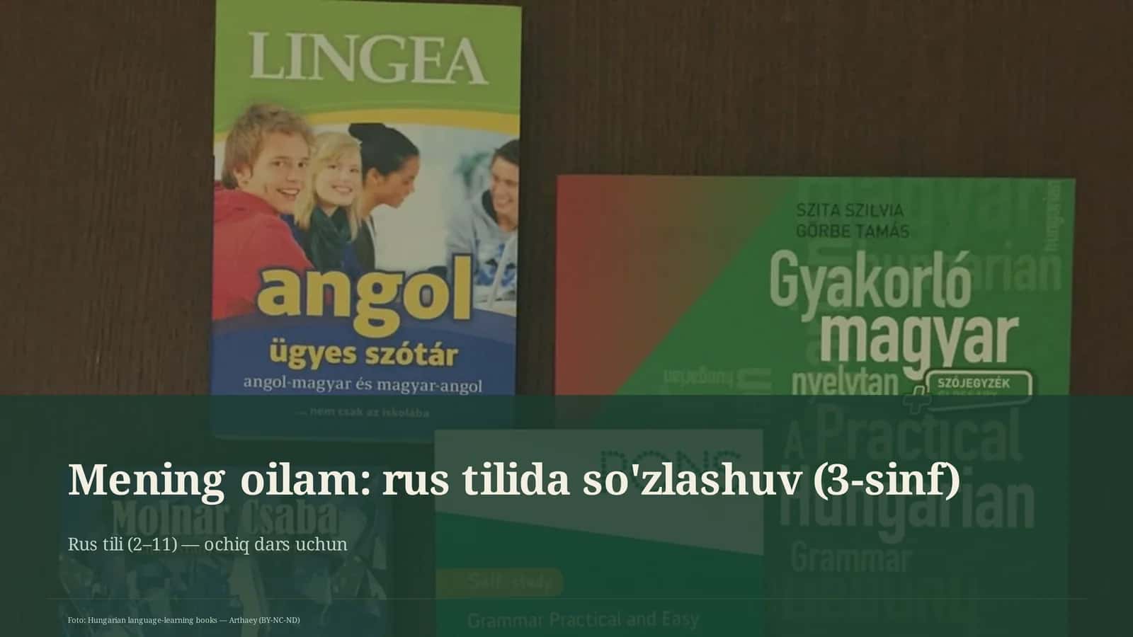 Mening oilam: rus tilida so'zlashuv (3-sinf) 1