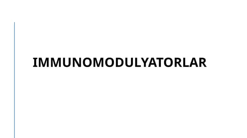 Immunomodulyatorlar 1