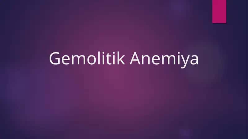 Gemolitik Anemiya 1