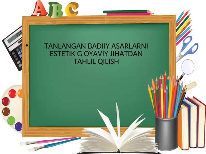 Badiiy asarlar 1