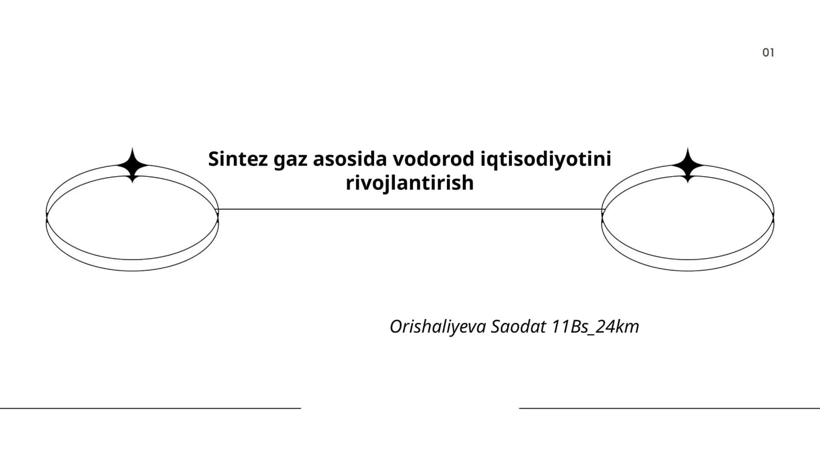 Sintez gaz asosida vodorod iqtisodiyotini rivojlantirish 1