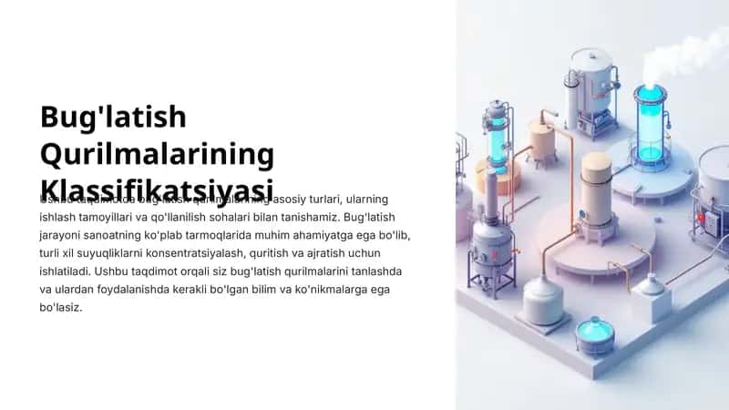 Bug'latish Qurilmalarining Klassifikatsiyasi 1