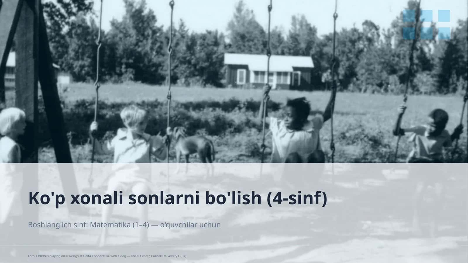 Ko'p xonali sonlarni bo'lish (4-sinf) 1