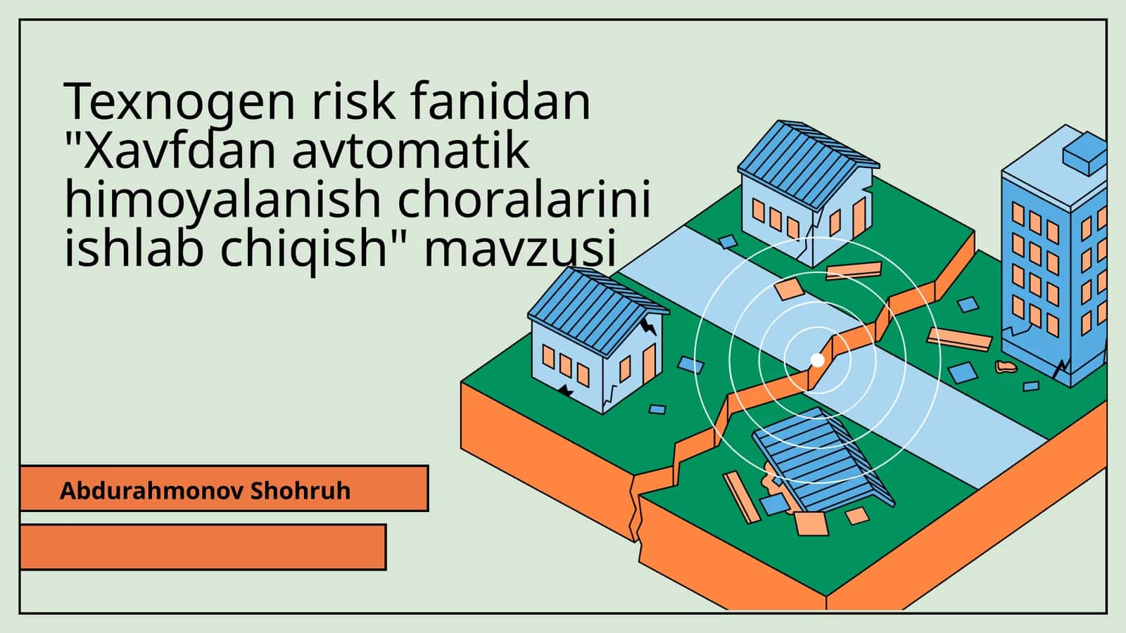"Xavfdan avtomatik himoyalanish choralarini ishlab chiqish" 1