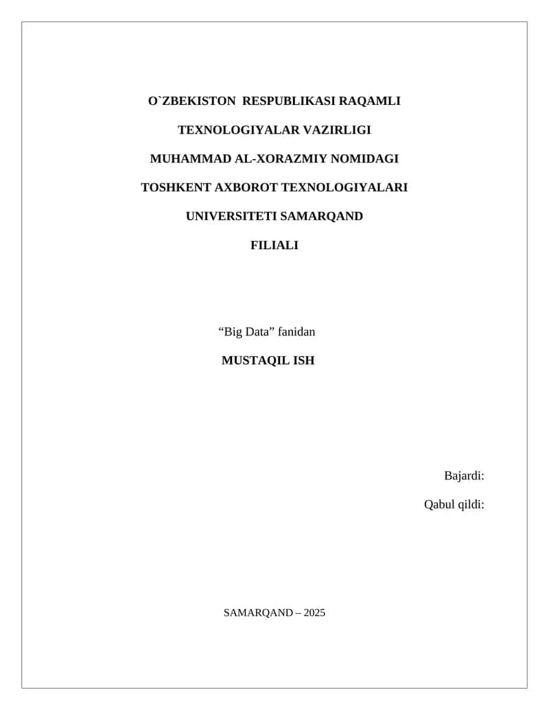 Deep learning mustaqil ish 1