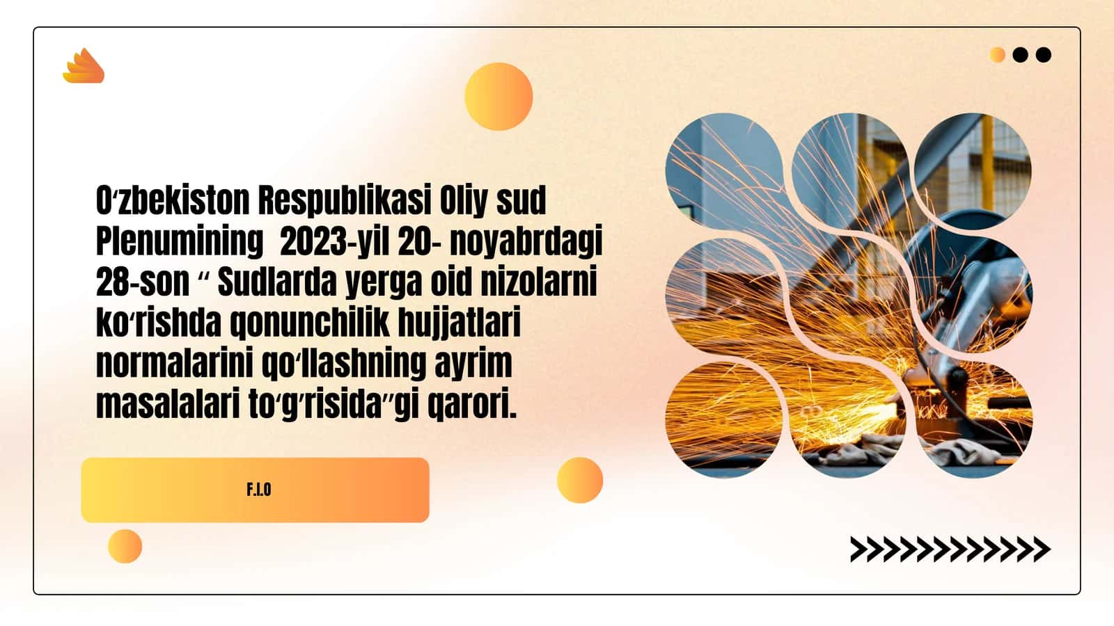 "Sudlarda yerga oid nizolarni koʻrishda qonunchilik hujjatlari normalarini qoʻllashning ayrim masala 1