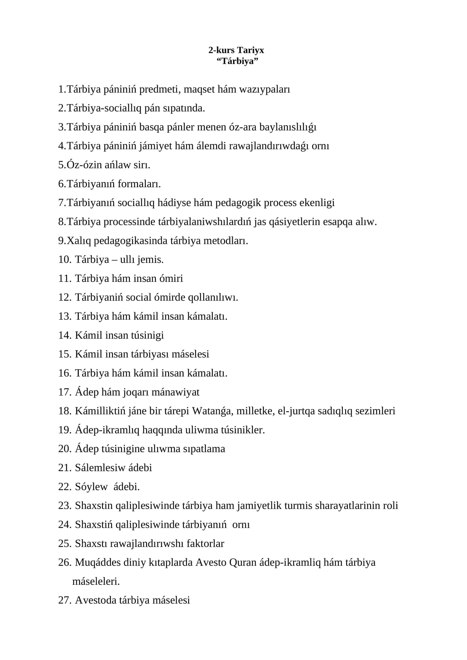 Tárbiya 1