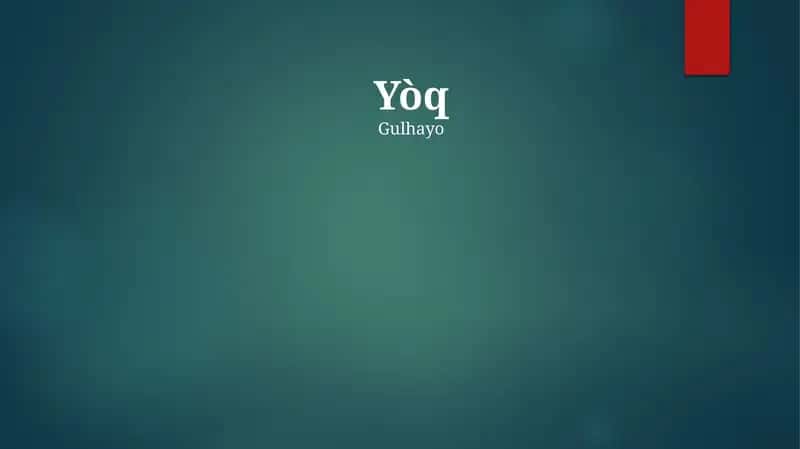 Yòq 1