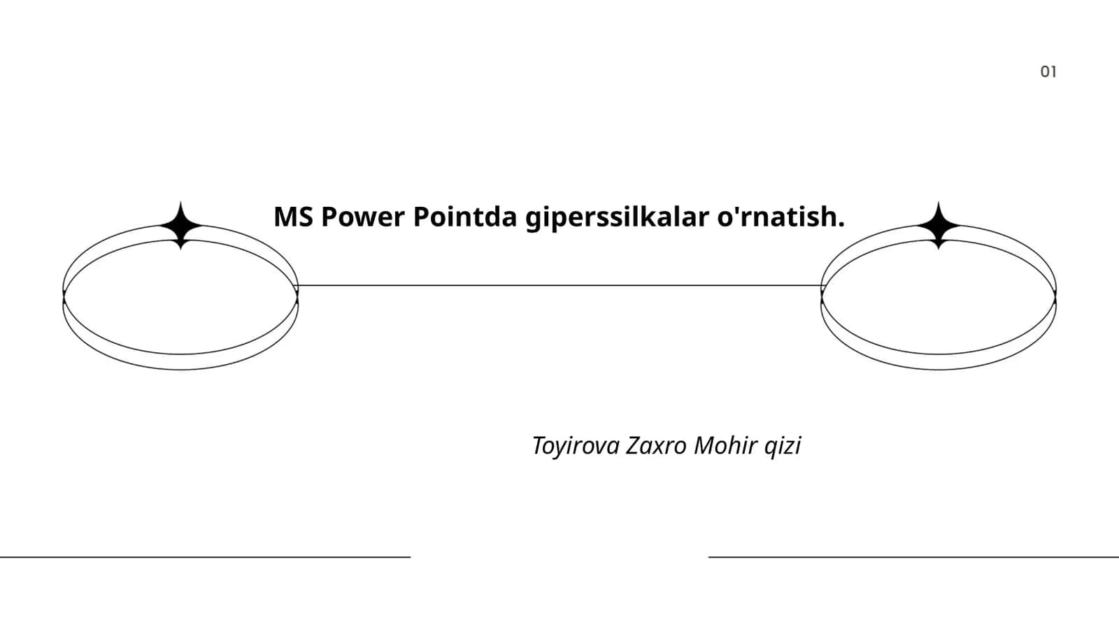 MS Power Pointda giperssilkalar o'rnatish 1
