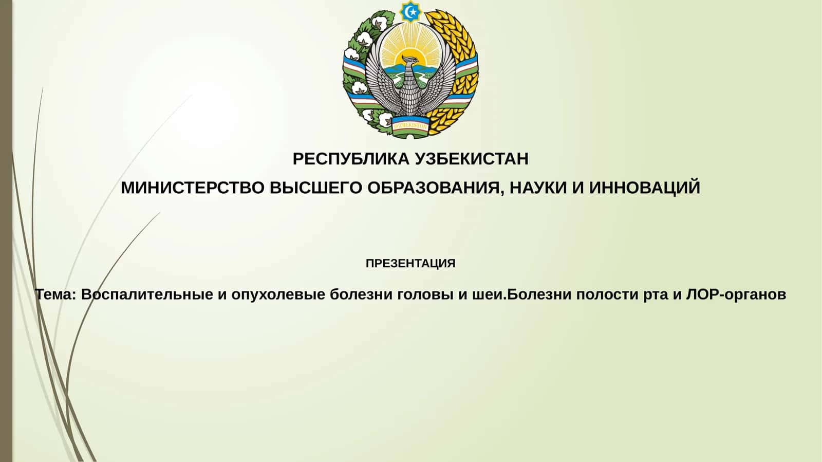 Воспалительные и опухолевые заболевания головы и шеи 1