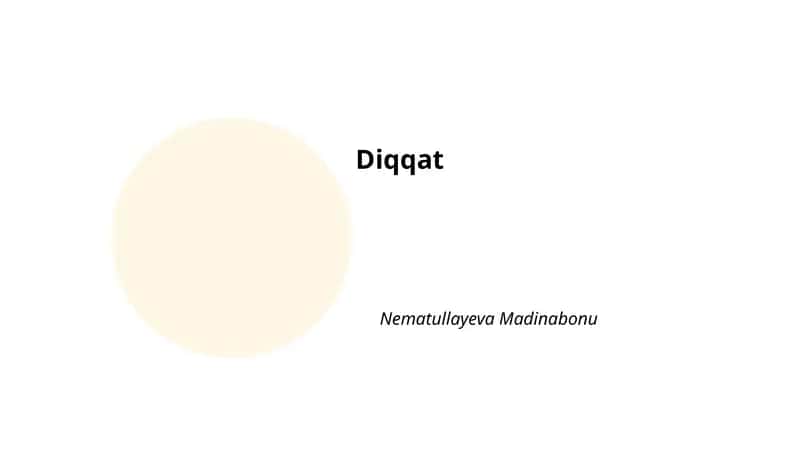Diqqat 1