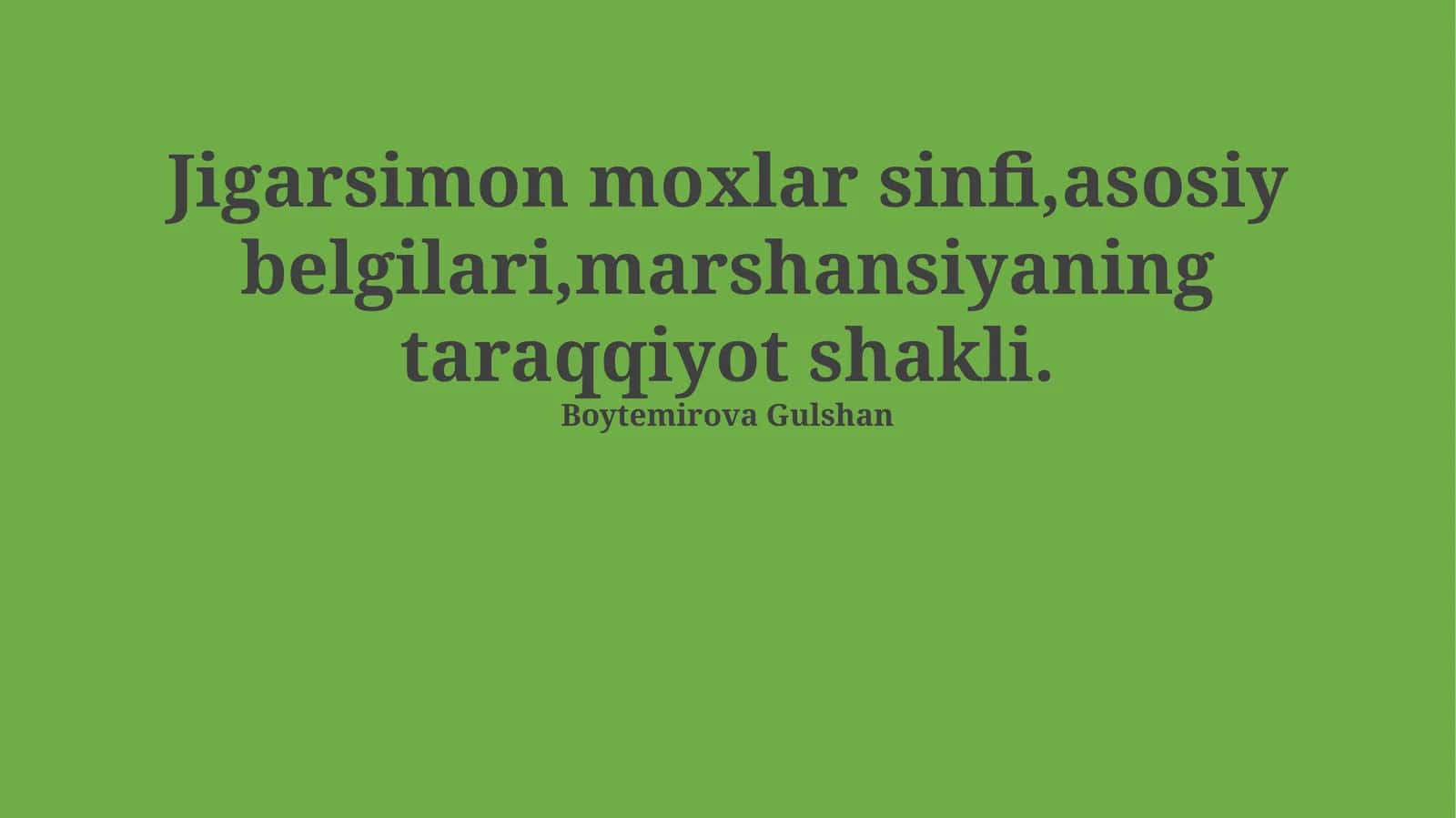 Jigarsimonlar 1