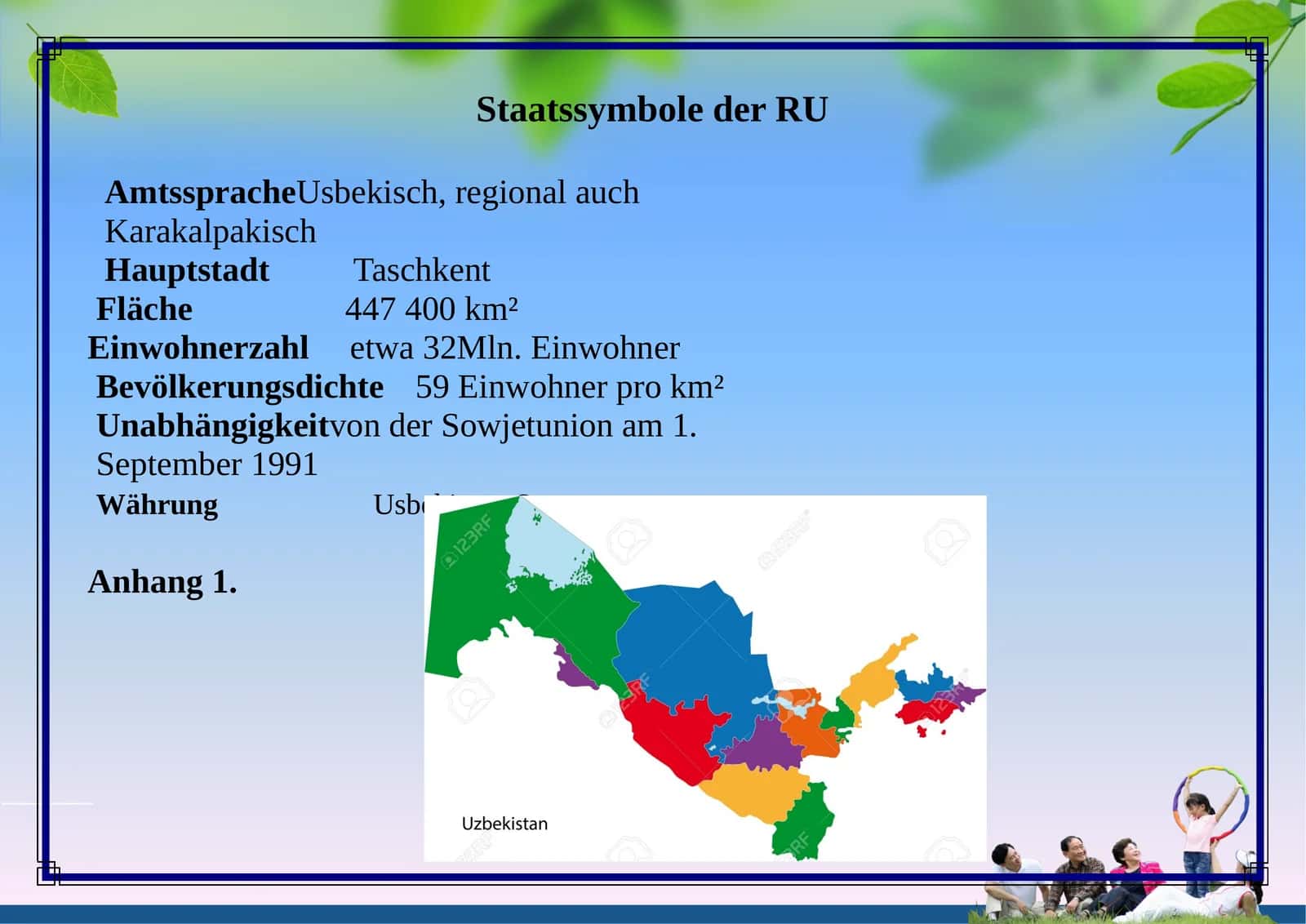 Staatssymbole der RU 1