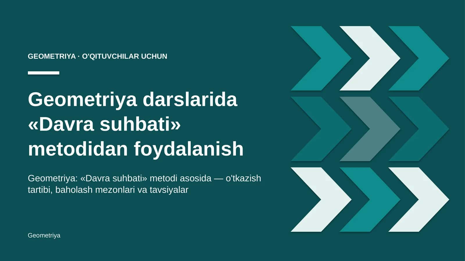 geometriya darslarida davra suhbati metodidan foydalanish 6619 1