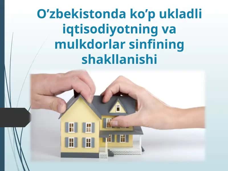 O’zbekistonda ko’p ukladli iqtisodiyotning va mulkdorlar sinfining shakllanishi 1